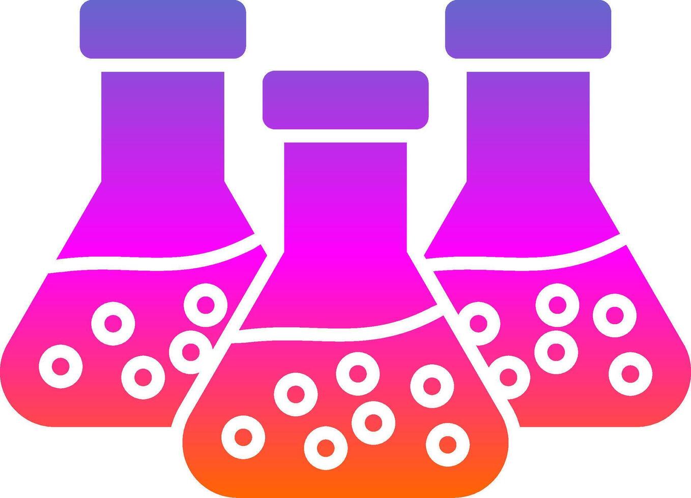 Chemistry Glyph Gradient Icon vector