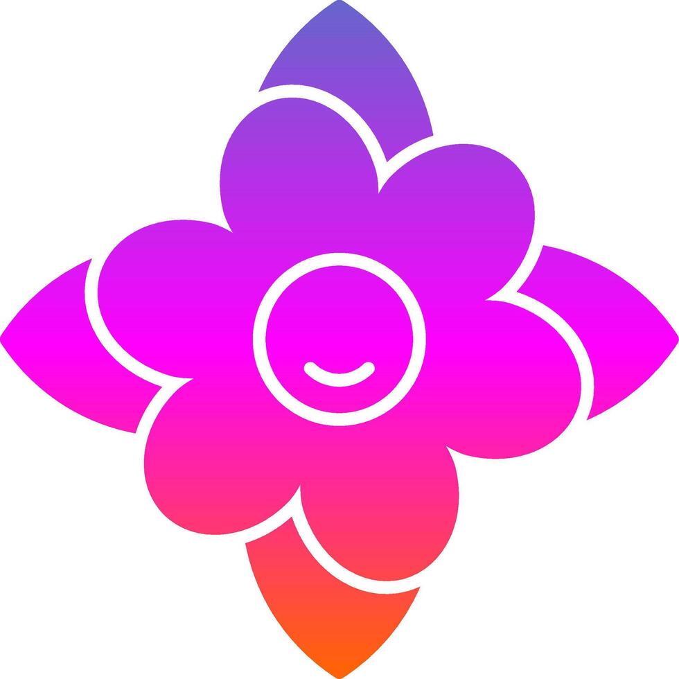 Carnation Glyph Gradient Icon vector