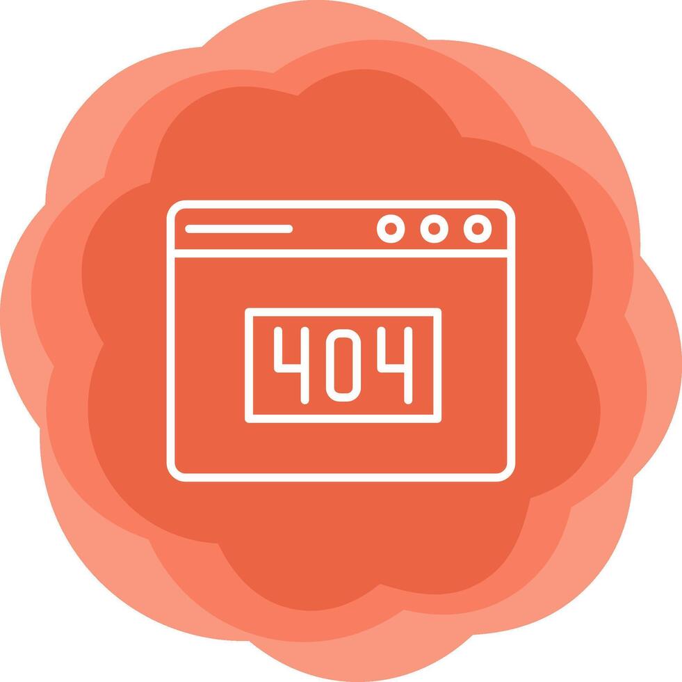404 Error Vector Icon