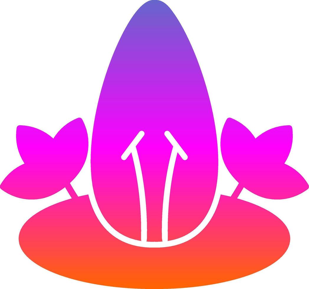 Acanthaceae Glyph Gradient Icon vector