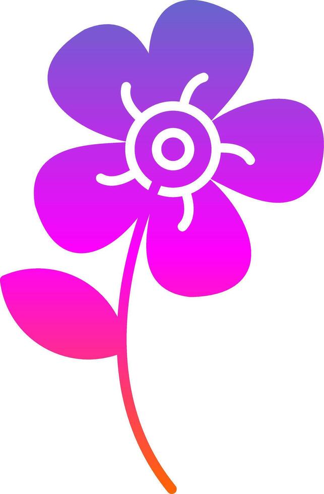 Melastome Glyph Gradient Icon vector