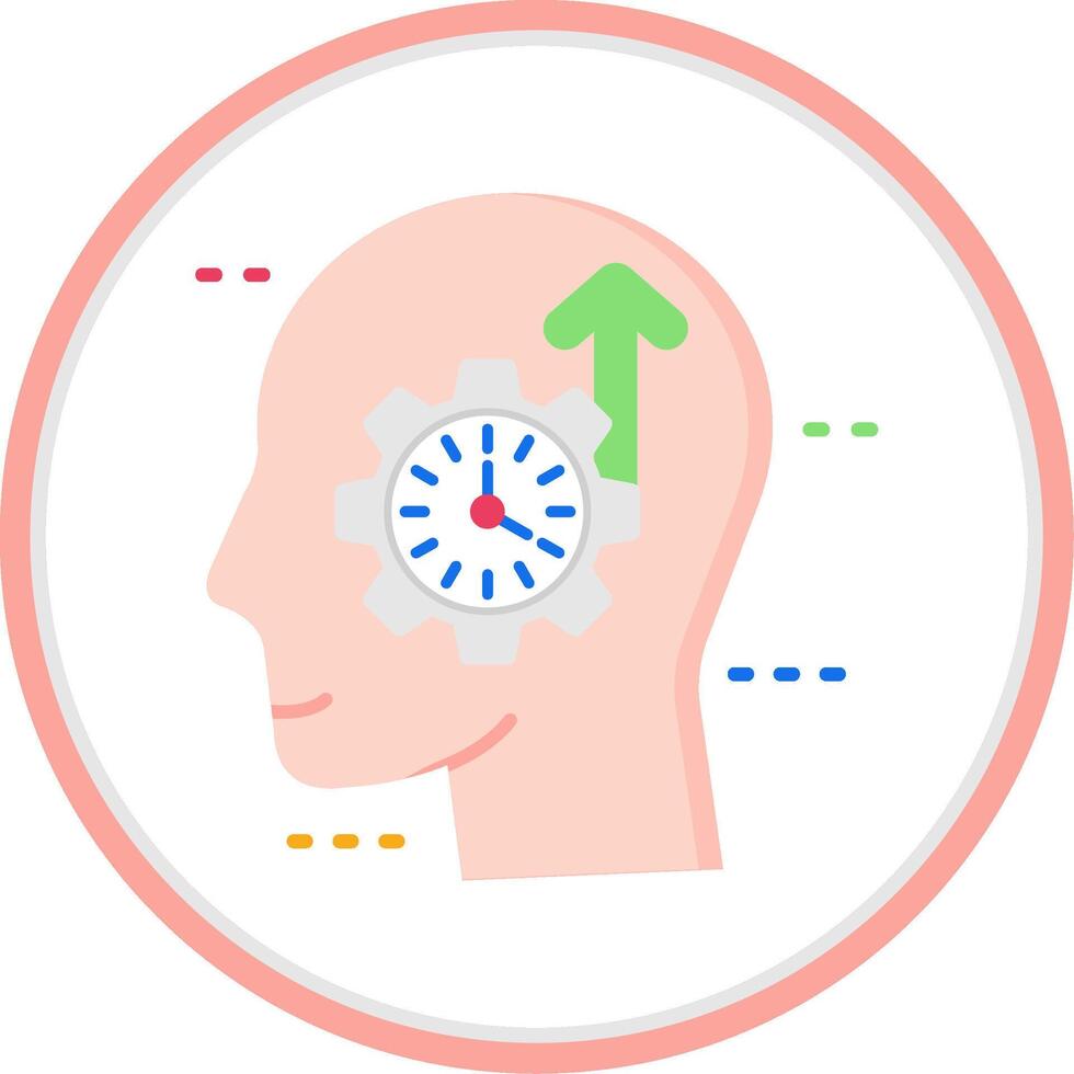 Productivity Flat Circle Uni Icon vector
