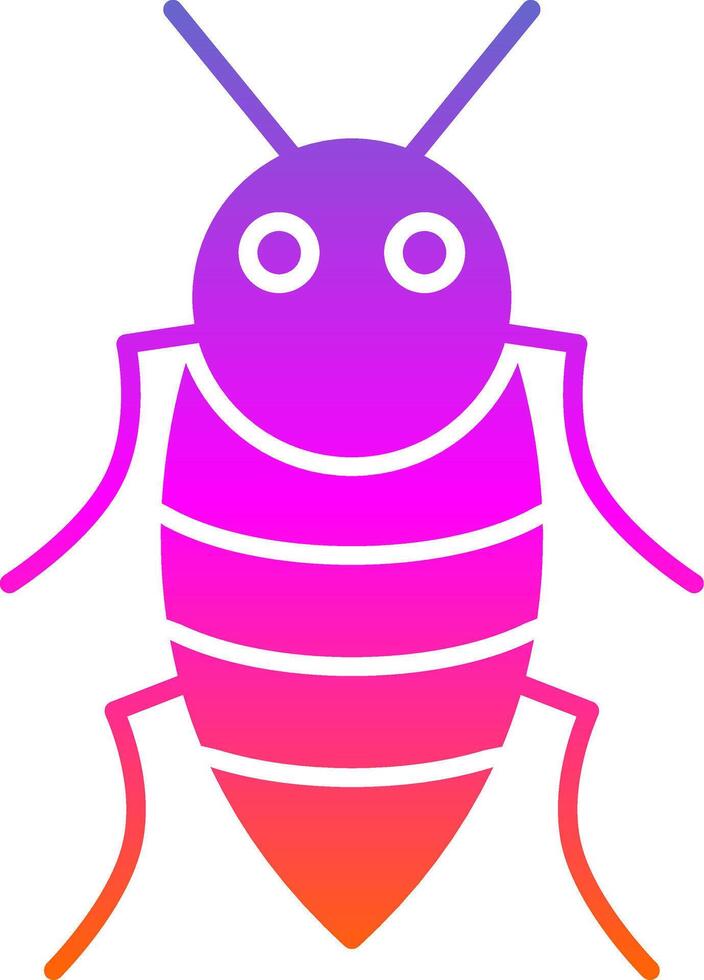 Insect Glyph Gradient Icon vector