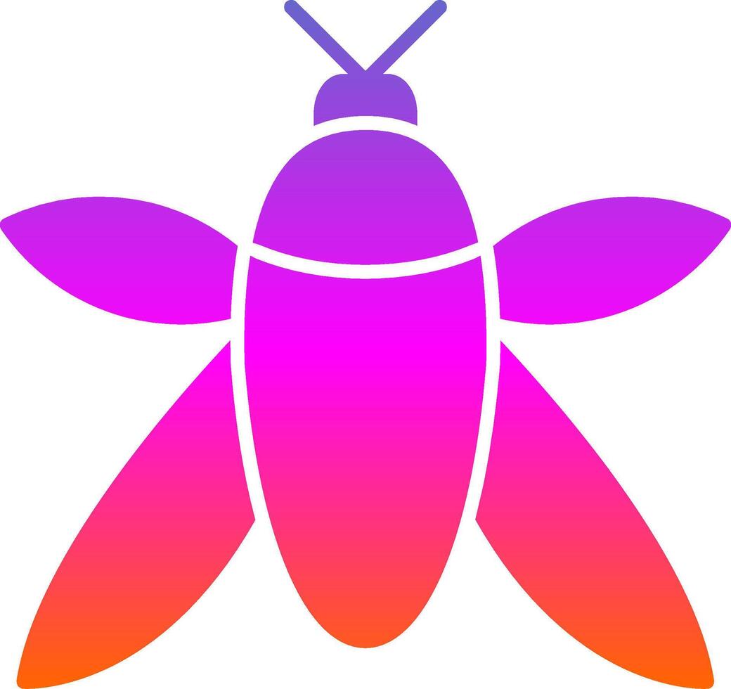 Insect Glyph Gradient Icon vector