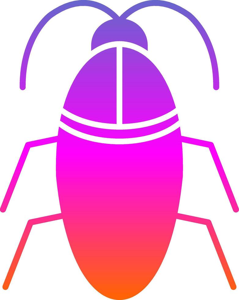 Cockroach Glyph Gradient Icon vector