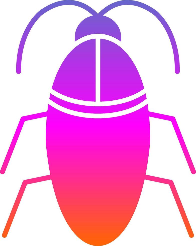 Cockroach Glyph Gradient Icon vector