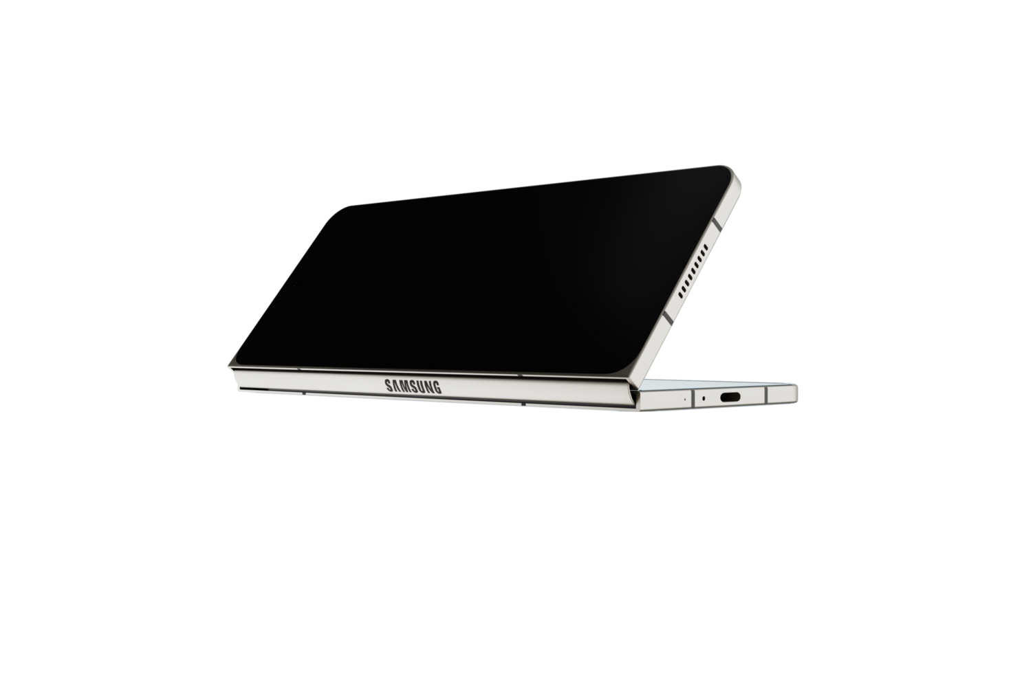A smartphone with a folding screen png