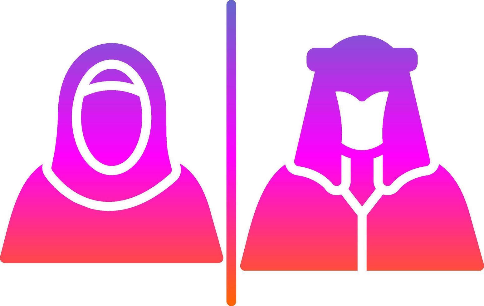 Divorce Glyph Gradient Icon vector