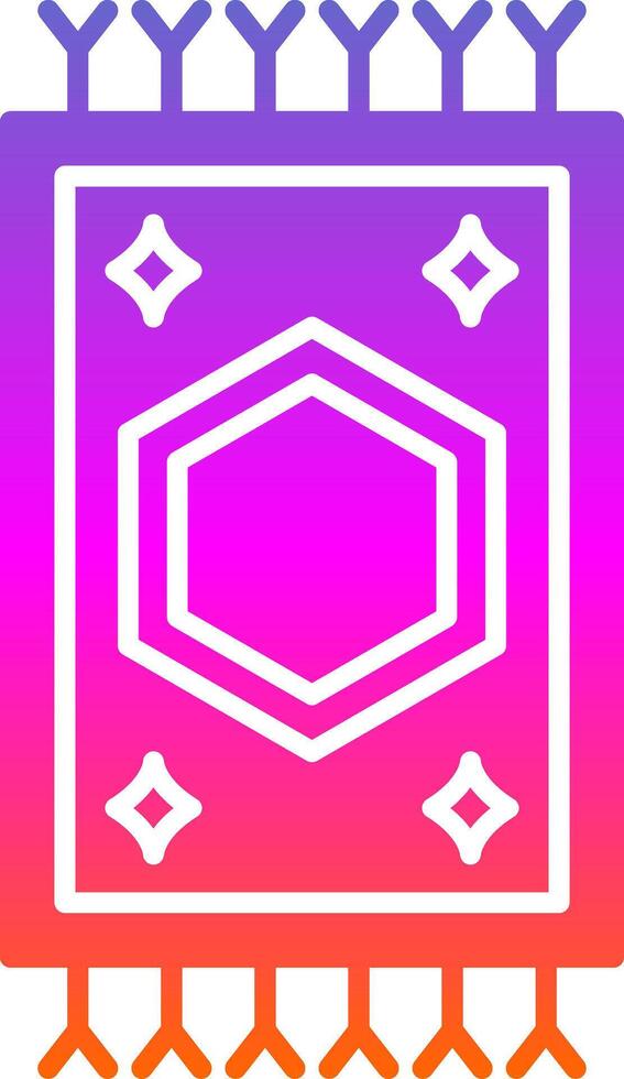 Carpet Glyph Gradient Icon vector