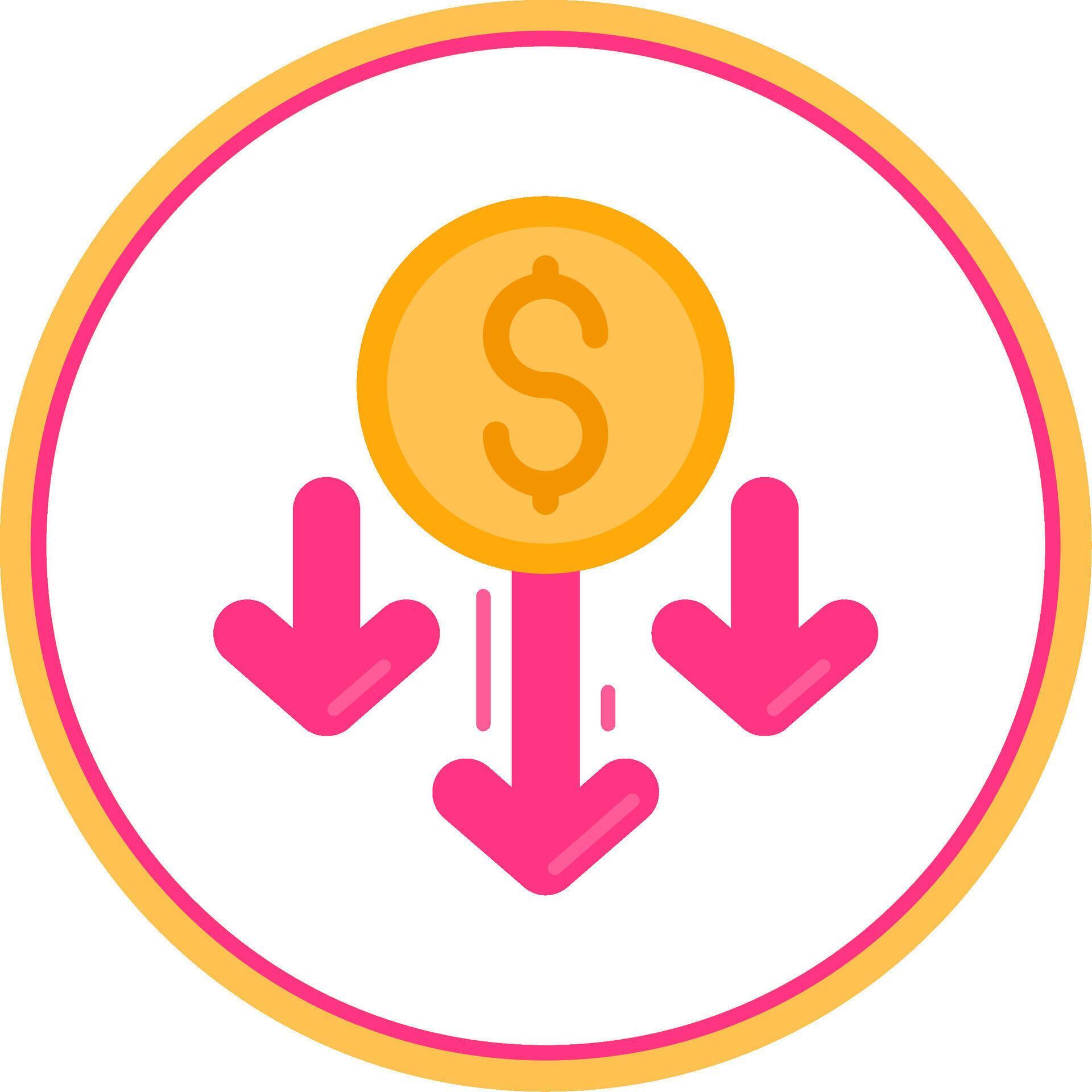 Decrease Flat Circle Uni Icon 38885283 Vector Art at Vecteezy