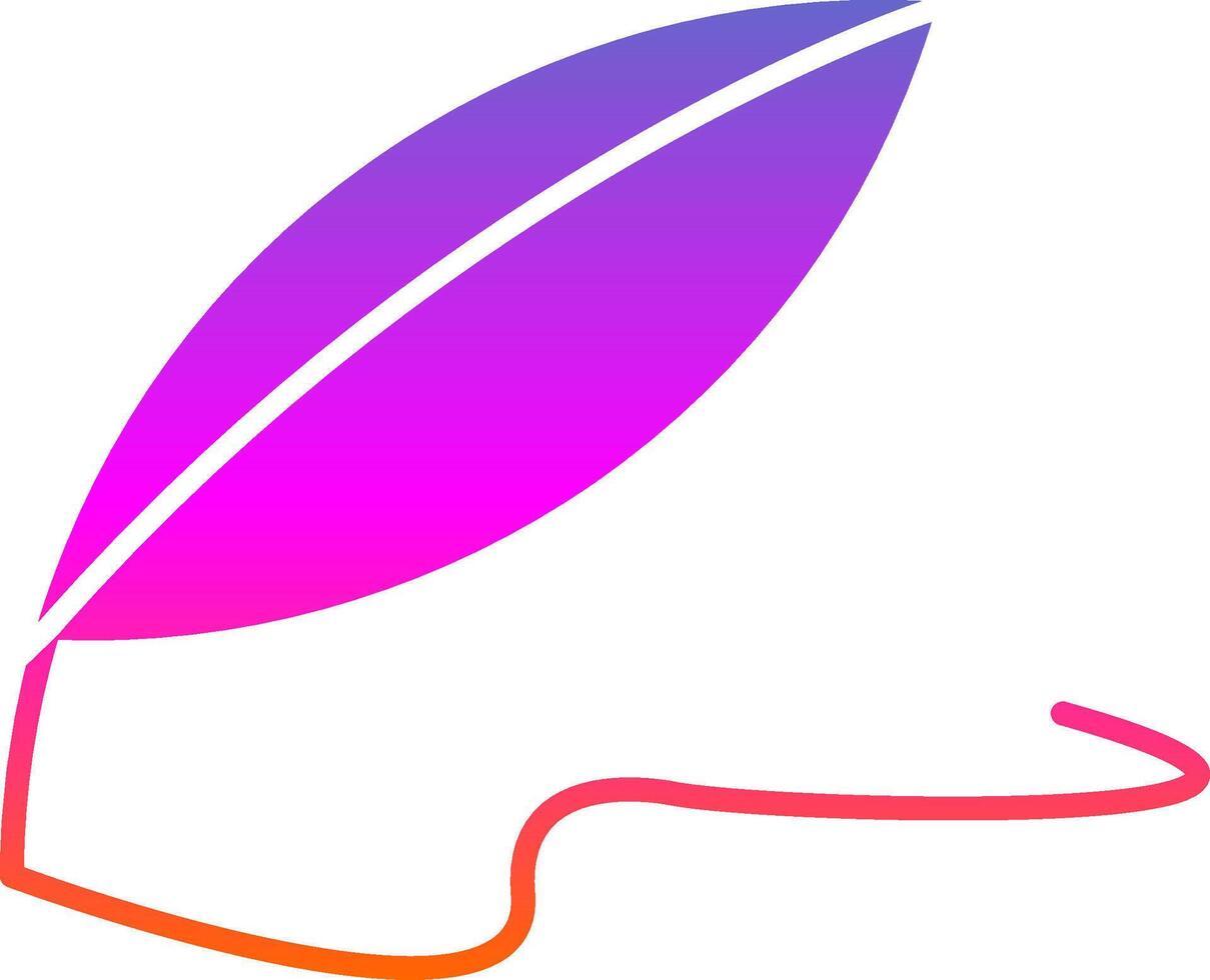 Quill Glyph Gradient Icon vector