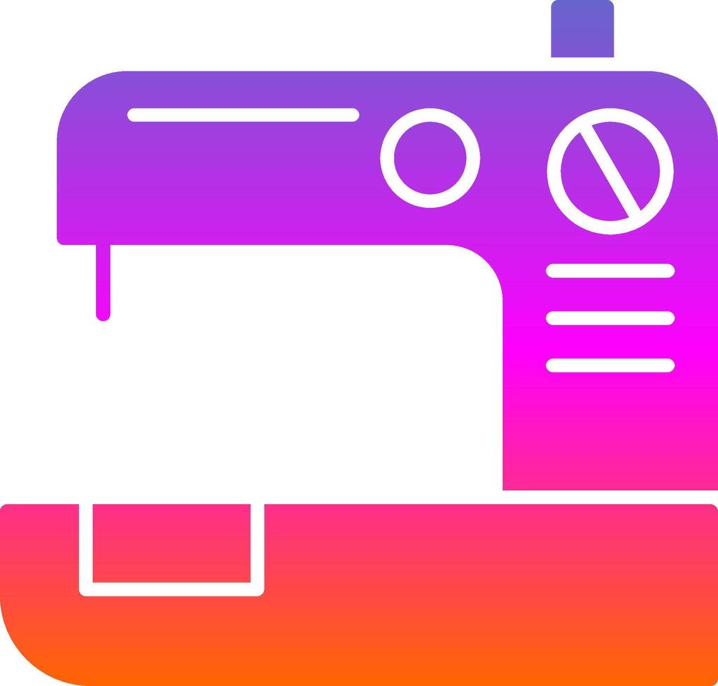 Sewing Machine  Glyph Gradient Icon vector