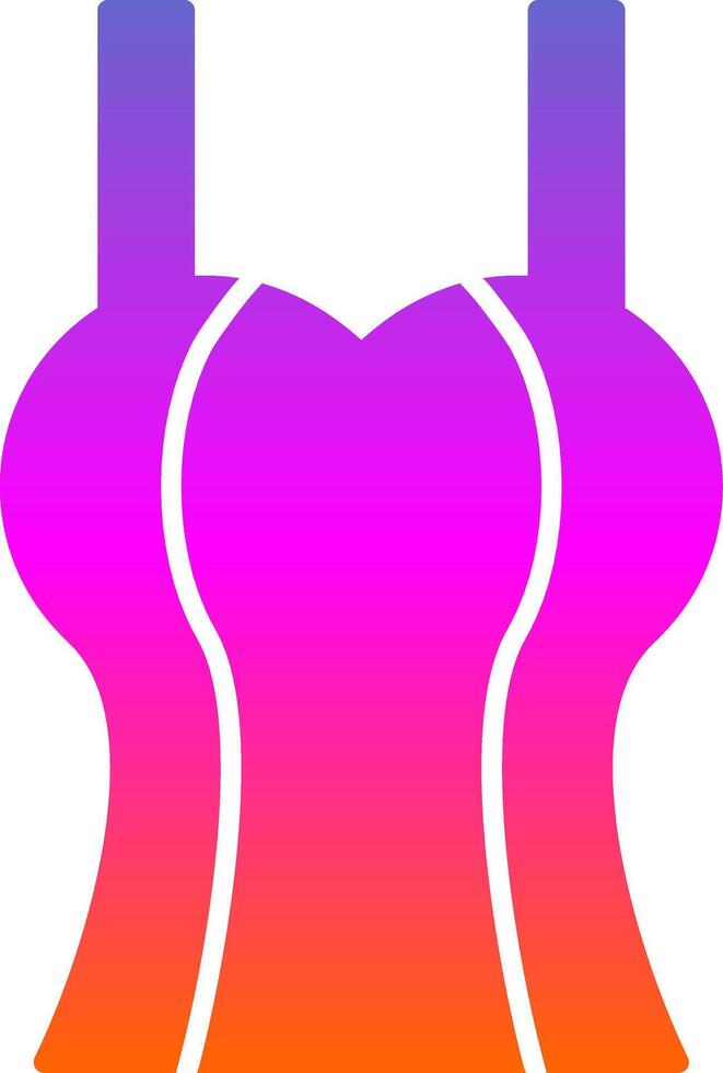 Tanktop Glyph Gradient Icon vector