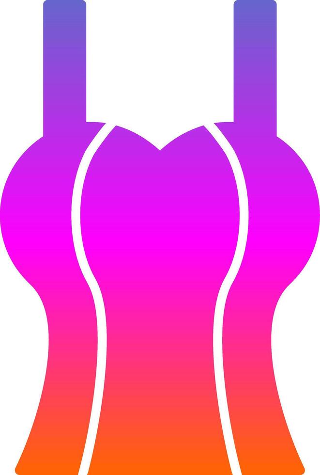 Tanktop Glyph Gradient Icon vector