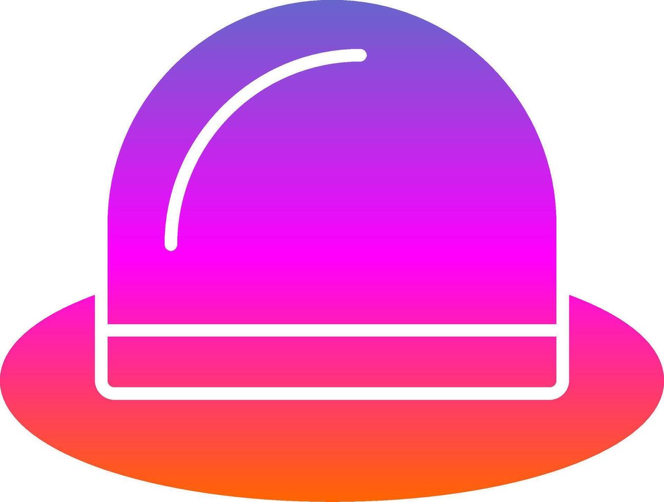 Hat Glyph Gradient Icon vector