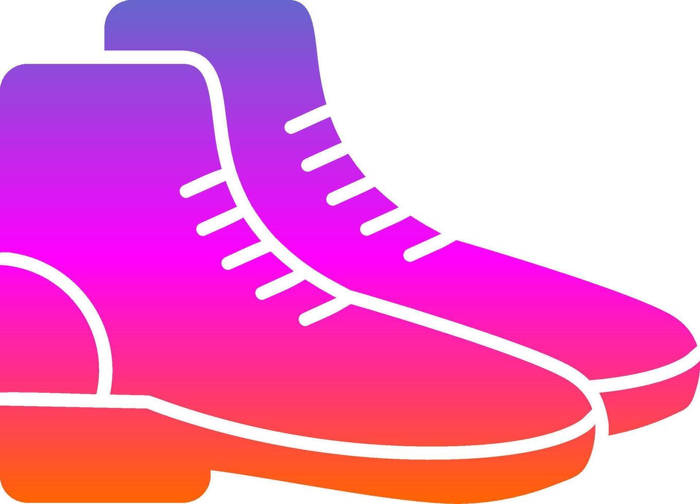 Boots Glyph Gradient Icon vector