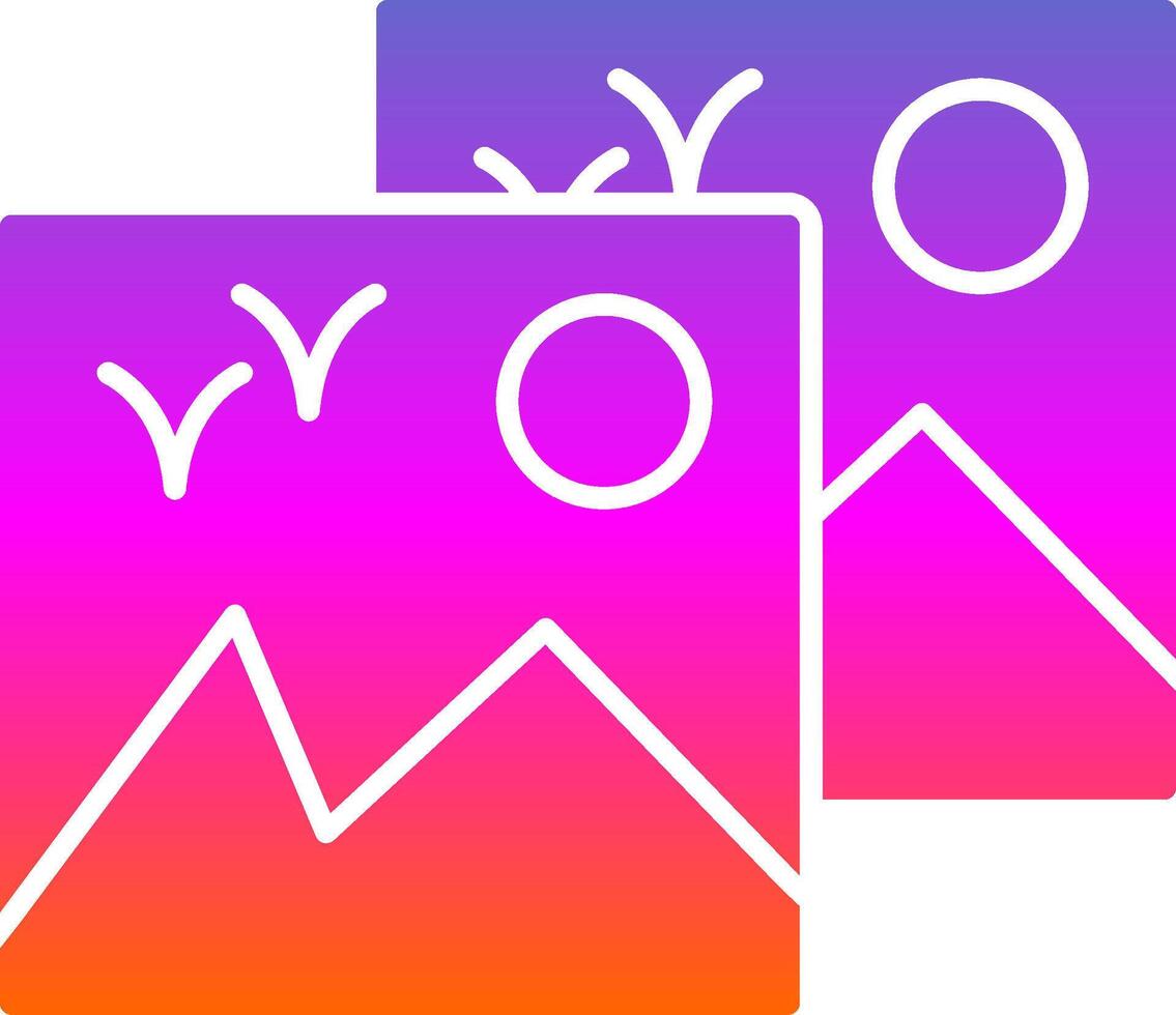Images Glyph Gradient Icon vector