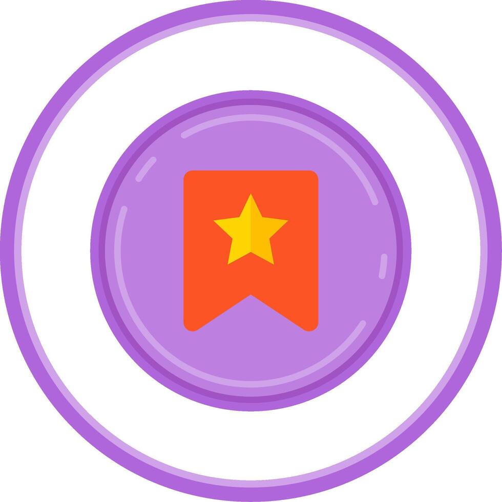Bookmark Flat Circle Uni Icon vector
