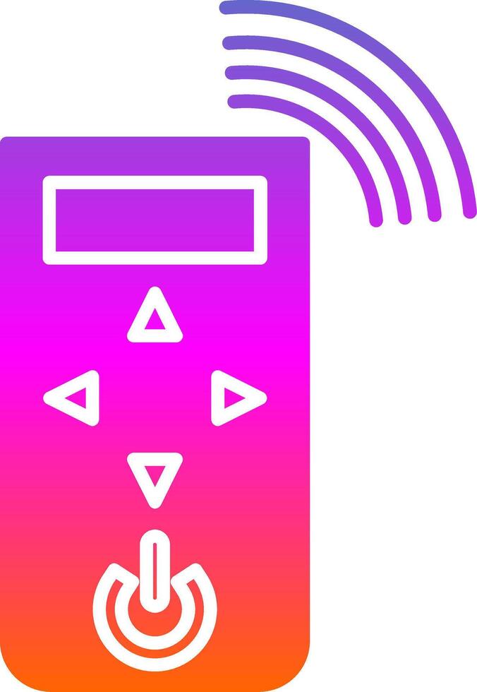 icono de gradiente de glifo de control remoto vector