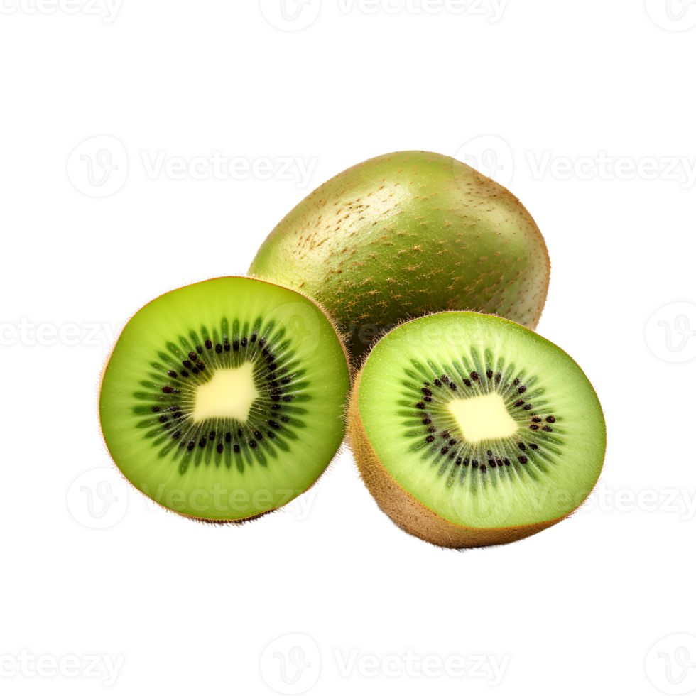 AI generated Cute Kiwi Fruit No Background png