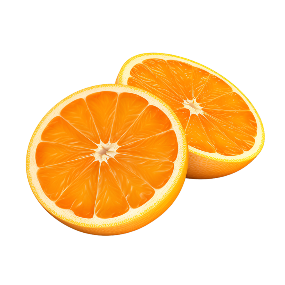 AI generated Orange Slices No Background png