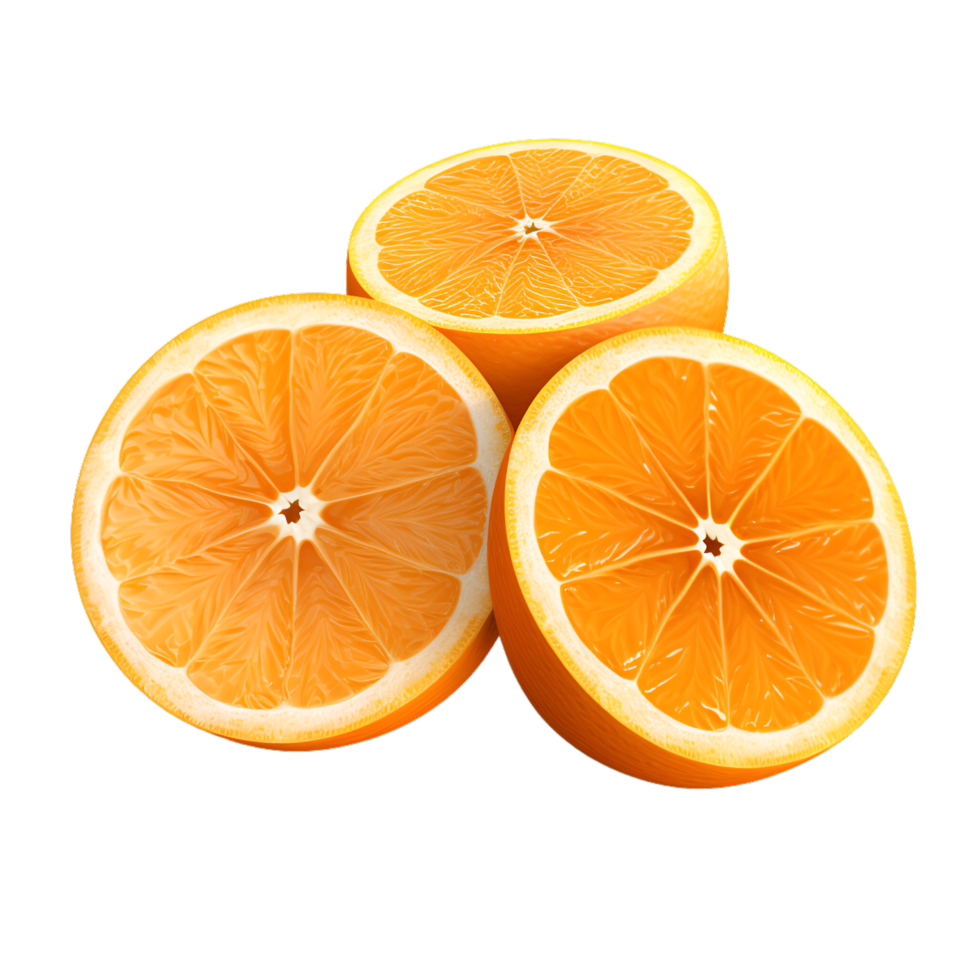 AI generated Orange Slices No Background png