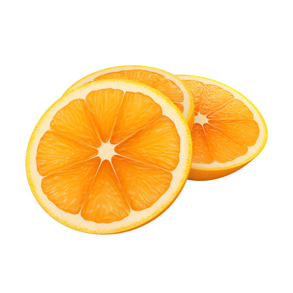 AI generated Orange Slices No Background png