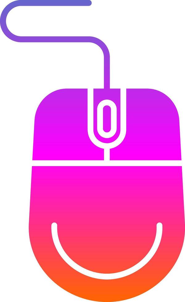 Mouse Glyph Gradient Icon vector