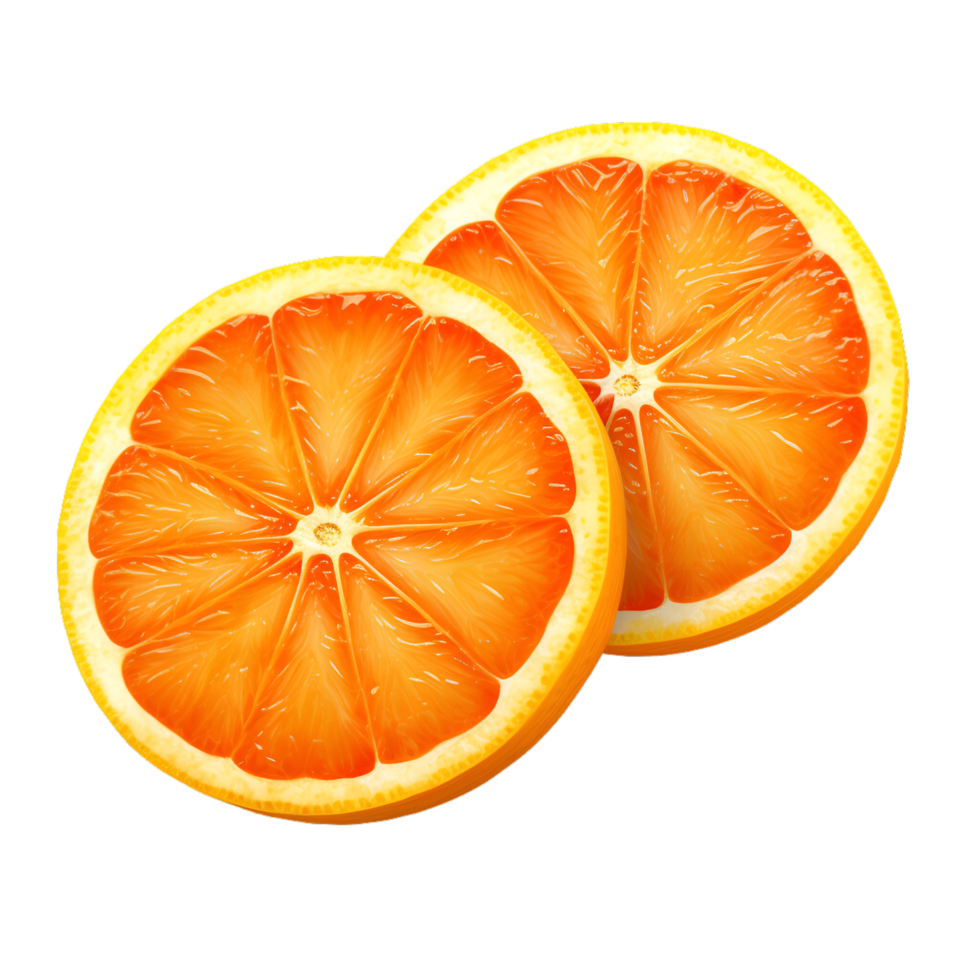 AI generated Orange Slices No Background png