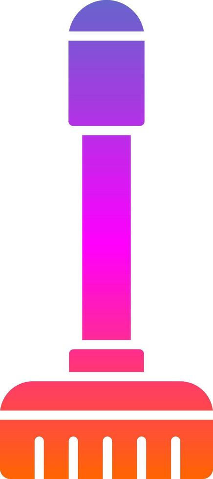 Floor Mop Glyph Gradient Icon vector