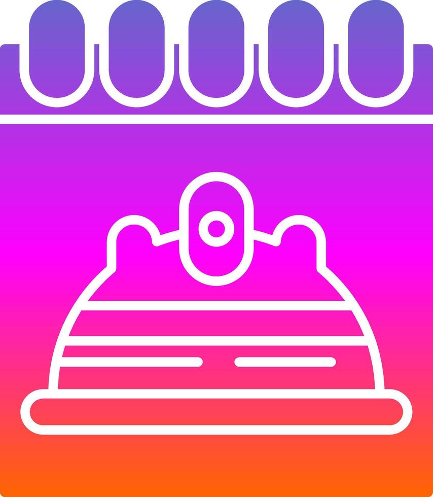 Labour Day Glyph Gradient Icon vector