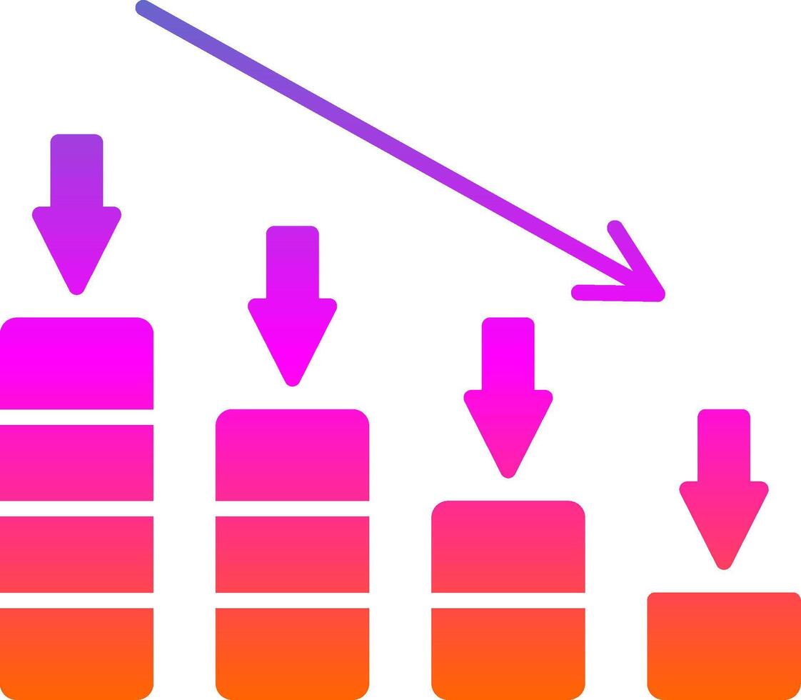 Crash Glyph Gradient Icon vector