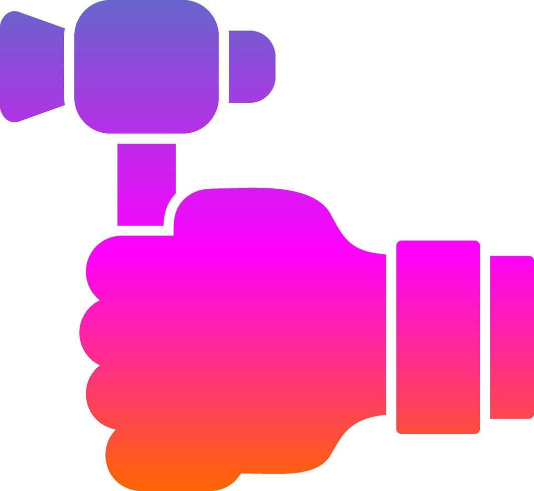 Labour Day Glyph Gradient Icon vector