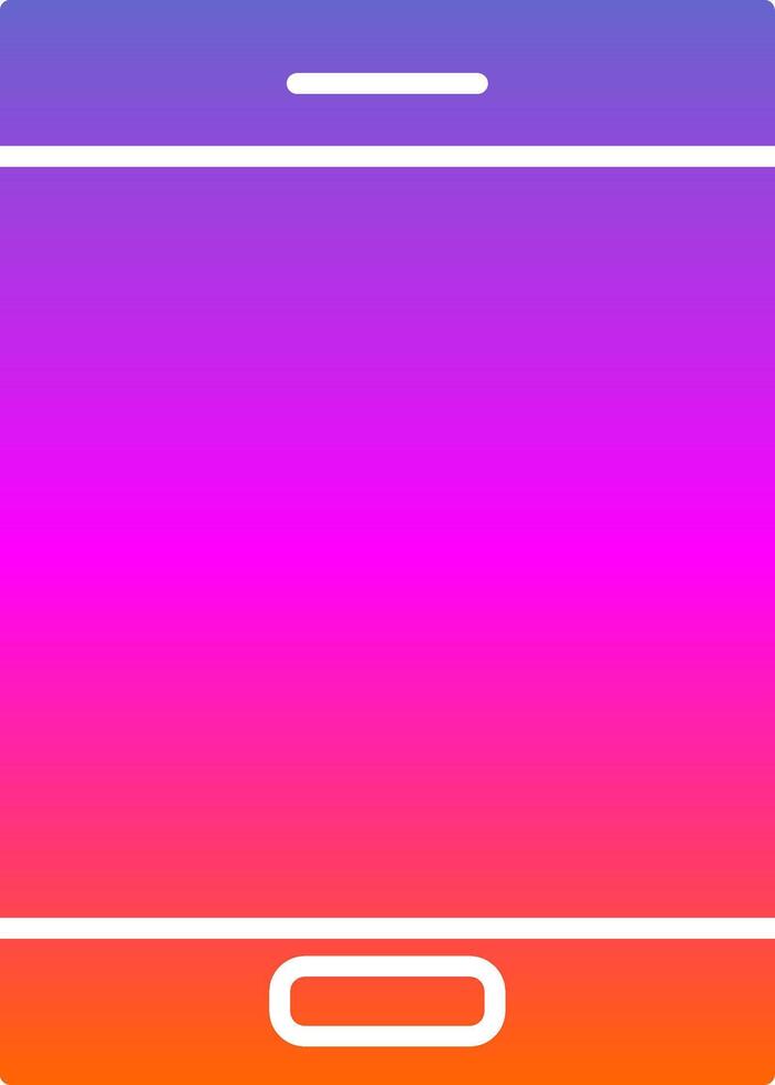 Cellphone Glyph Gradient Icon vector