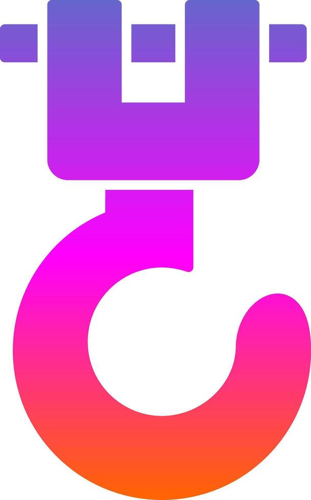 Winch Glyph Gradient Icon vector