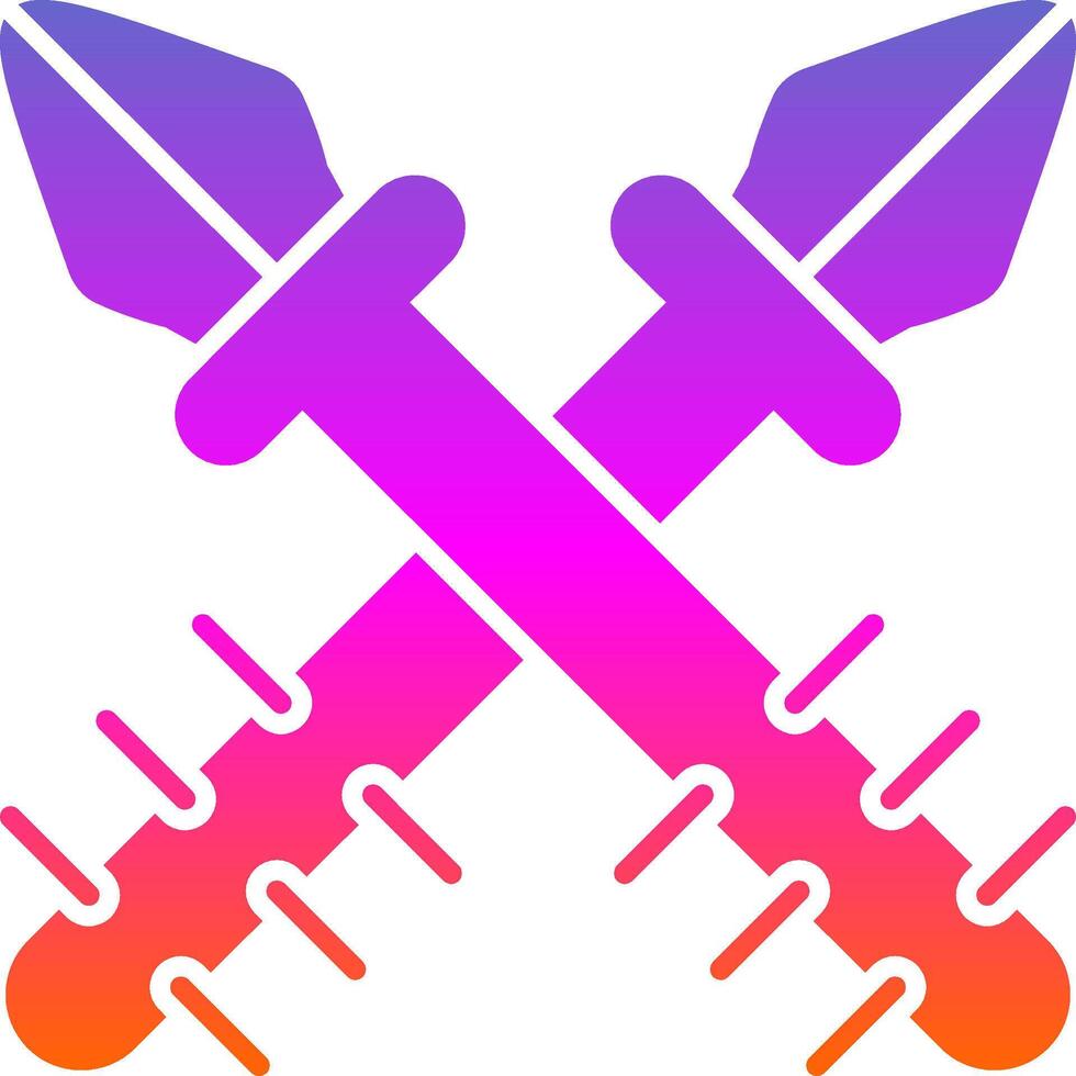 Harpoon Glyph Gradient Icon vector