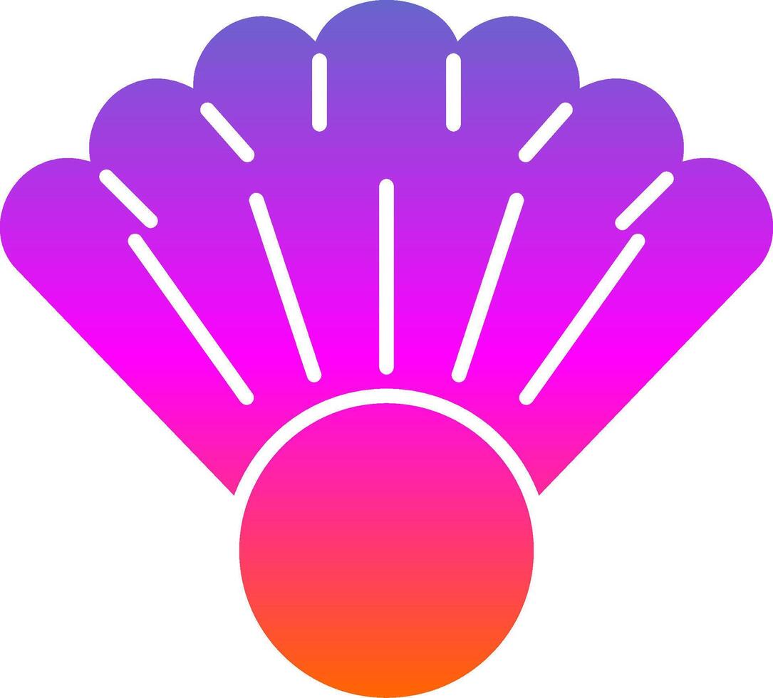 Clam Glyph Gradient Icon vector