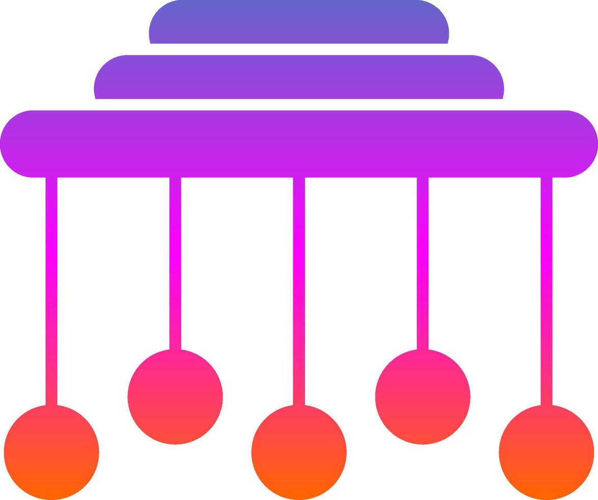 Pendulum Glyph Gradient Icon vector