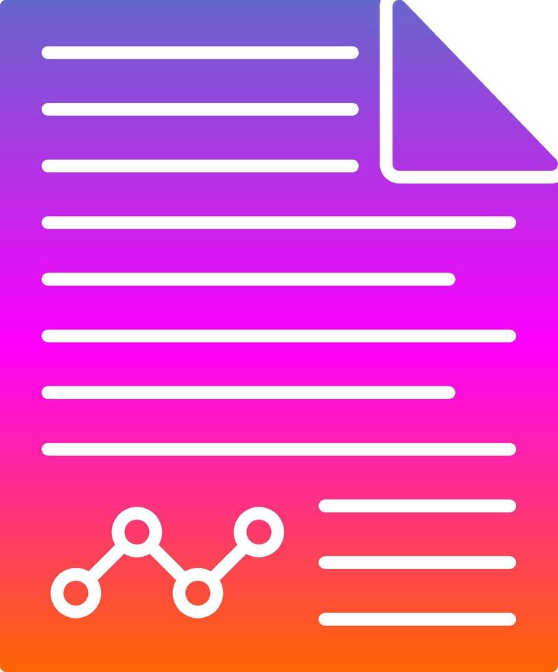 Contract Glyph Gradient Icon vector