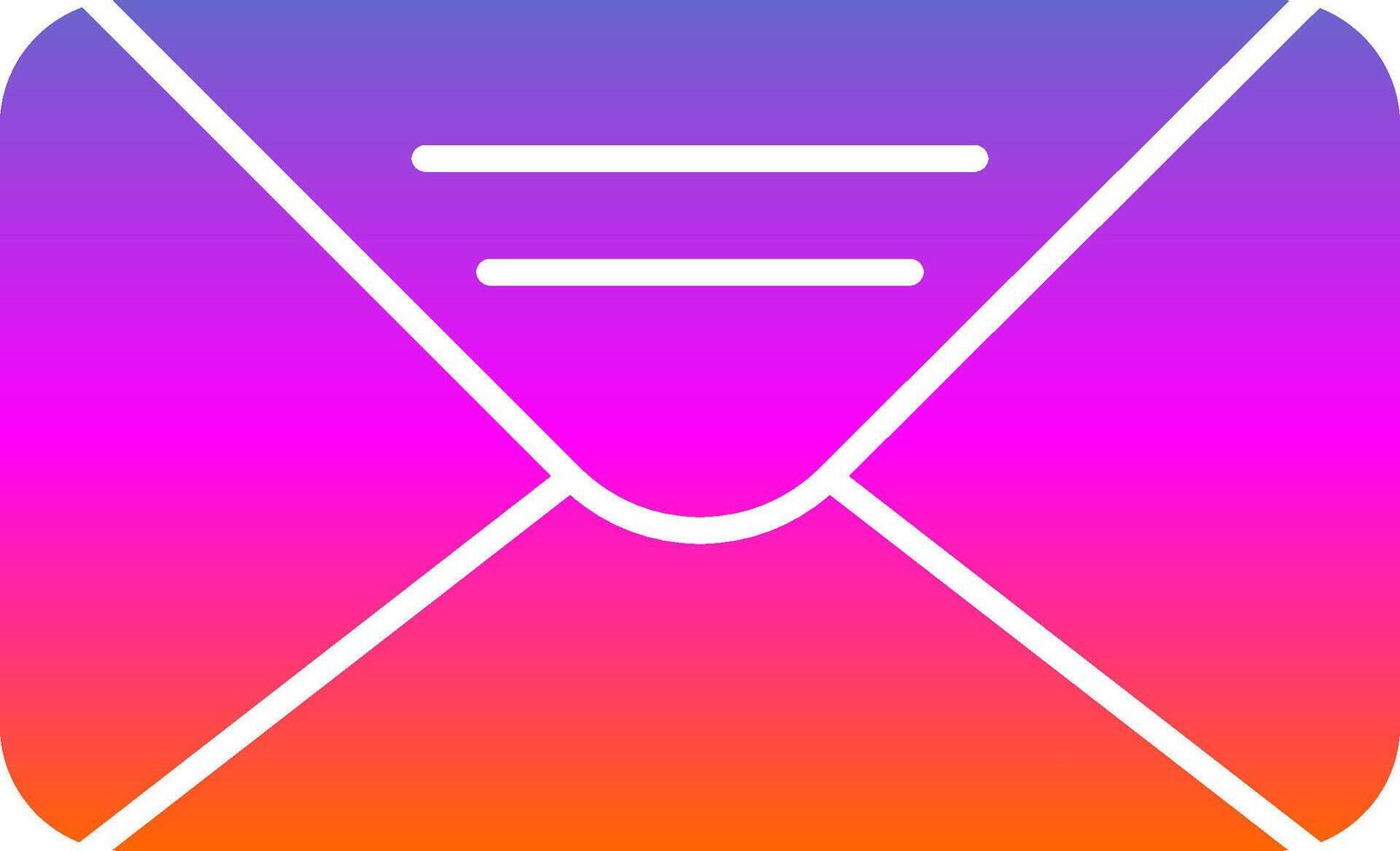Mail Glyph Gradient Icon vector