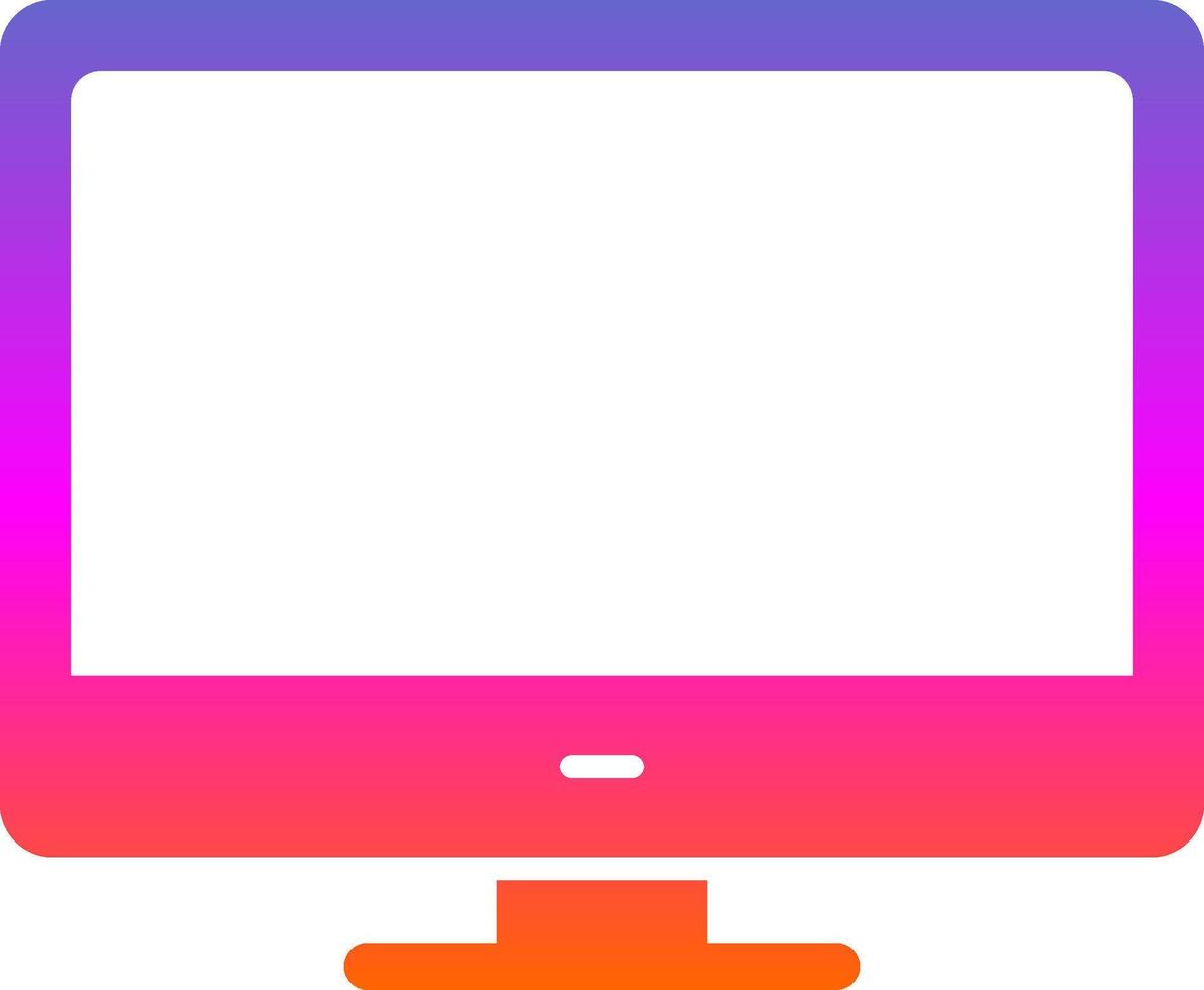Secreen Glyph Gradient Icon vector