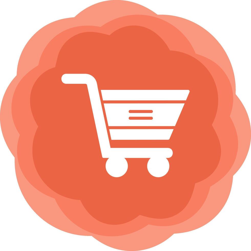 icono de vector de carrito de compras