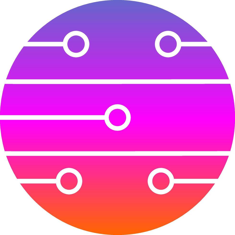 Mars Glyph Gradient Icon vector