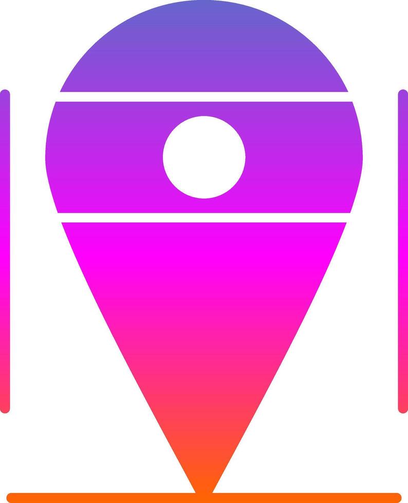 Location Glyph Gradient Icon vector