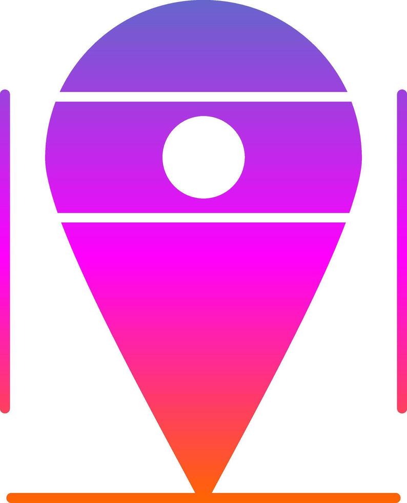 Location Glyph Gradient Icon vector