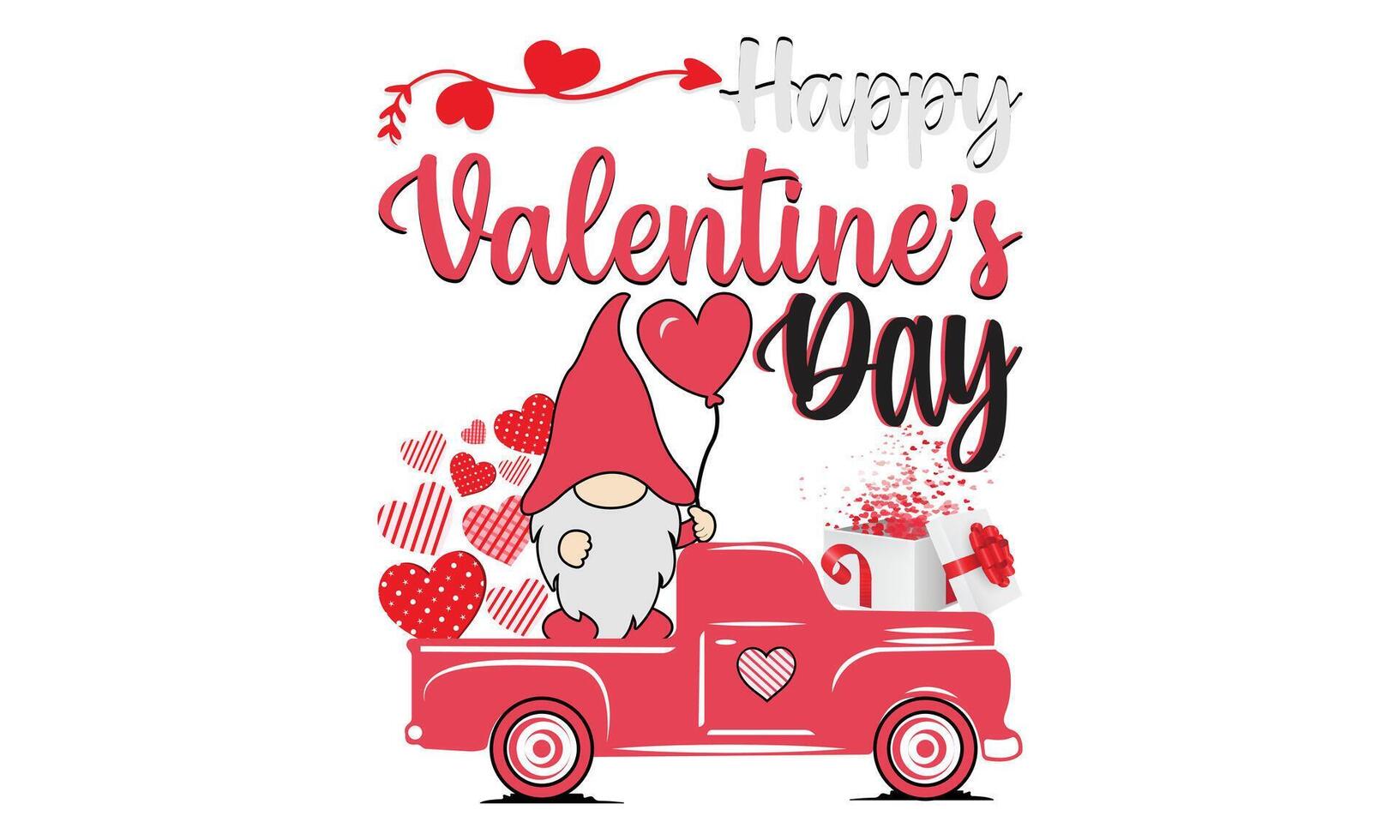 Happy Valentines Day Vector and illustration Design