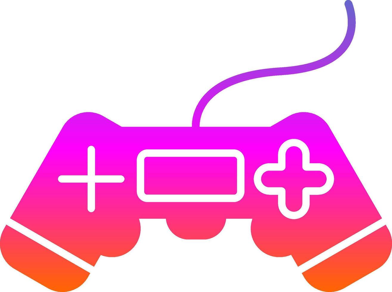 Video Game Glyph Gradient Icon vector
