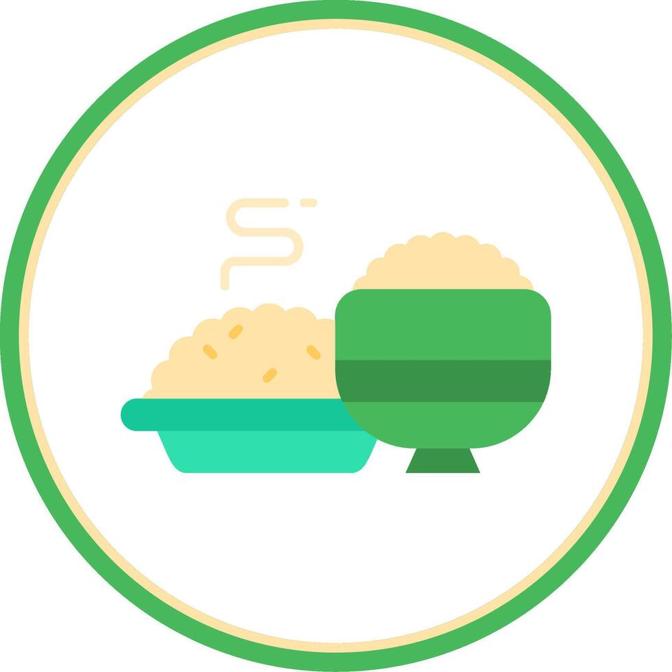 Meal Flat Circle Uni Icon vector
