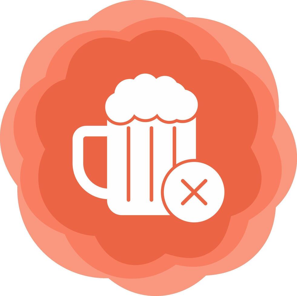 No Alcohol Vector Icon