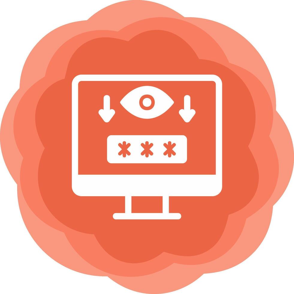 Computer Spyware Vector Icon